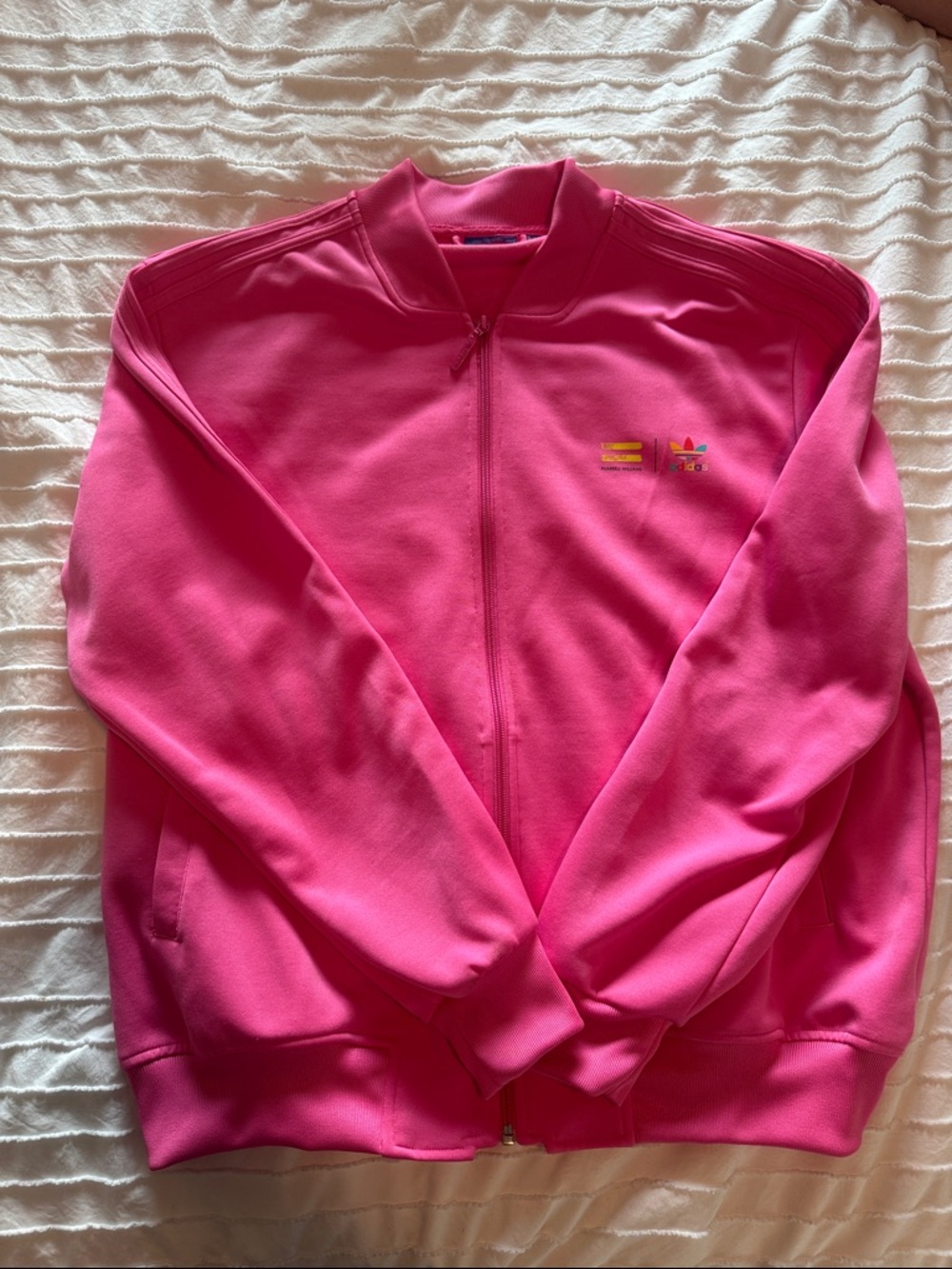 adidas Pharell Pink Full-Zip Track Jacket